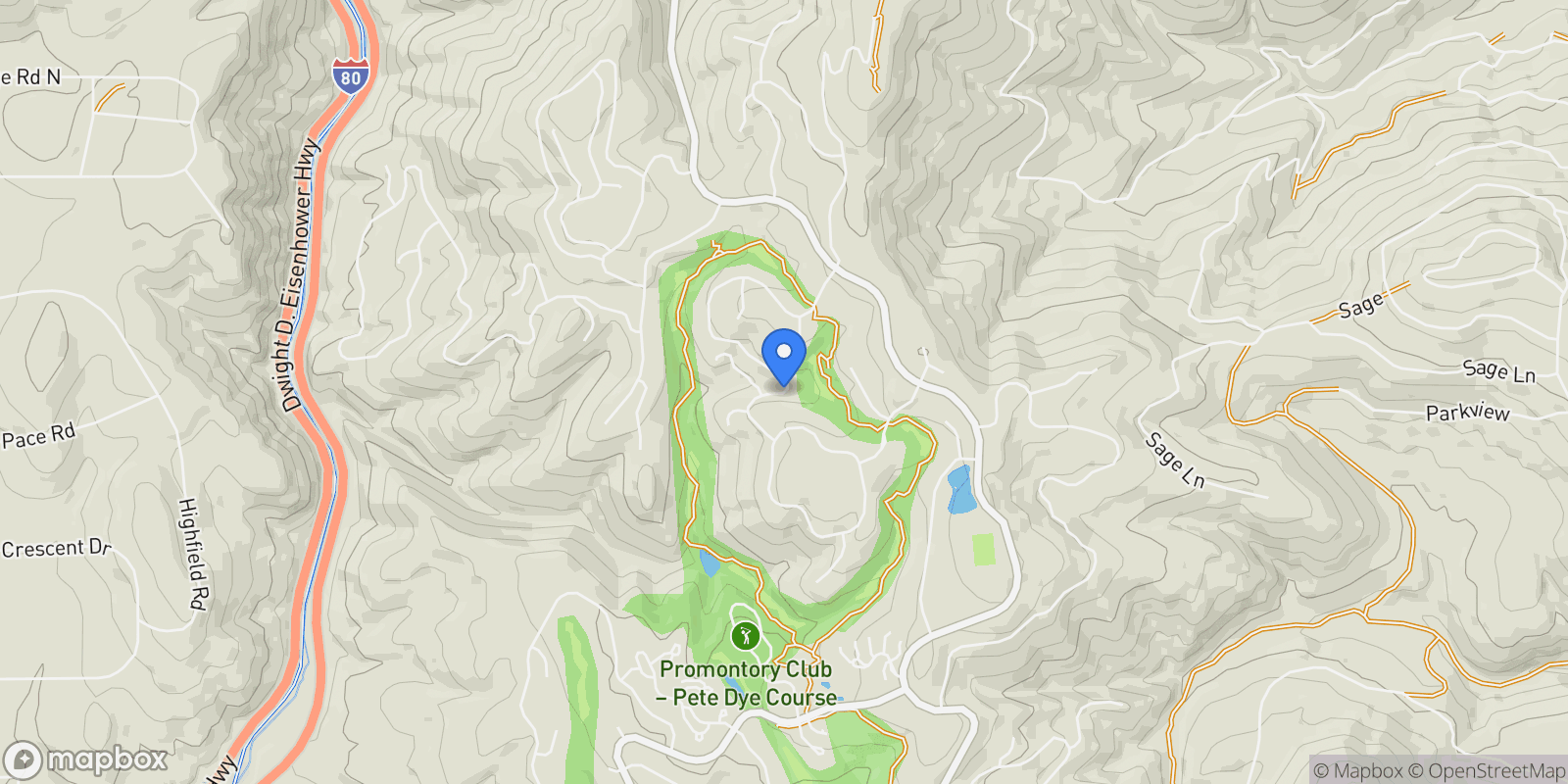 Map showing 3376 Wapiti Canyon Rd, Park City, UT 84098, Park City, Utah, United States.