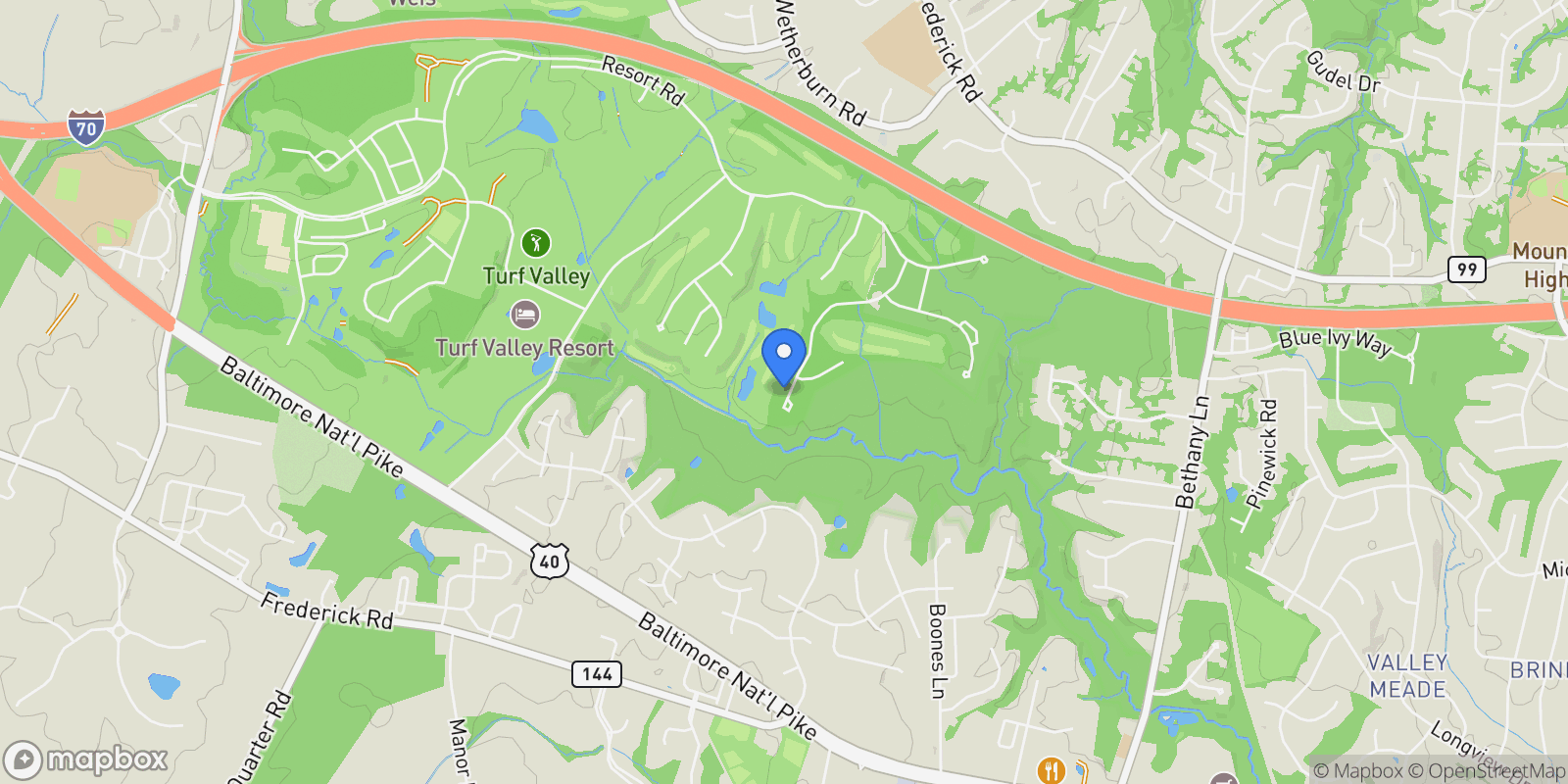Map showing 2746 Vardon Lane , Ellicott City, MD 21042, West Friendship, Maryland, United States.