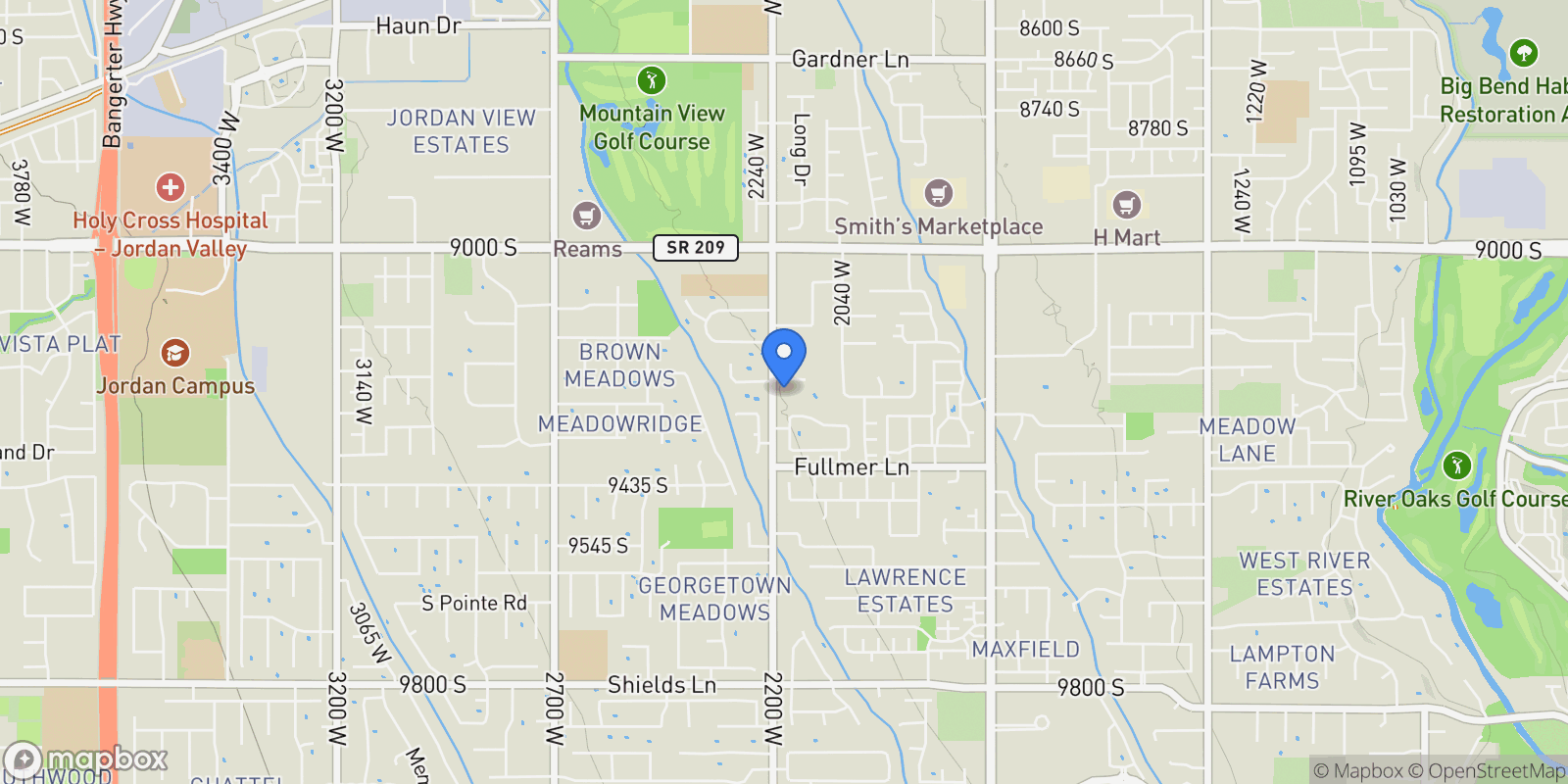 Map showing 2177 West 9240 South, West Jordan, UT 84088, West Jordan, Utah, United States.