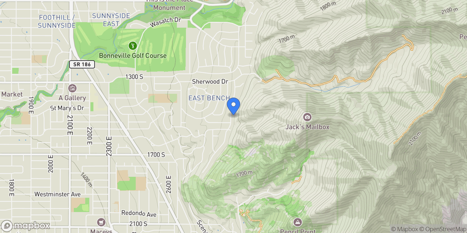 Map showing 1497 S Devonshire Drive, Salt Lake City, UT 84108, Salt Lake City, Utah, United States.