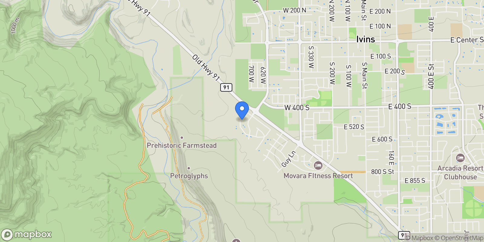 Map showing 477 S Wild Indigo Way, Ivins, UT 84738, Ivins, Utah, United States.
