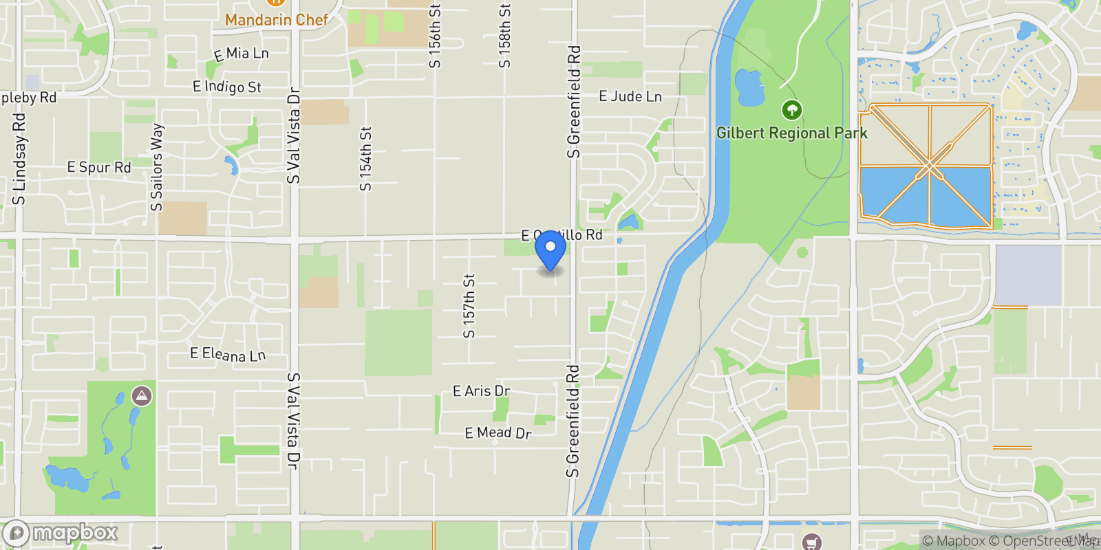 Map showing 2335 E Plum Street , Gilbert, AZ 85298, Gilbert, Arizona, United States.