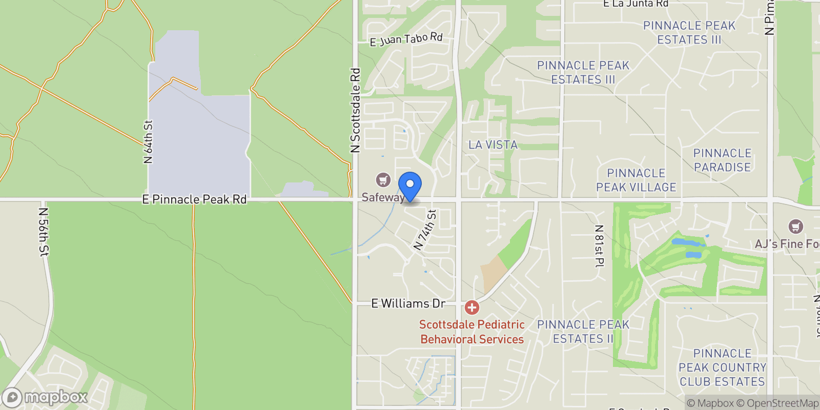 Map showing 7328 E Vista Bonita Drive , Scottsdale, AZ 85255, Scottsdale, Arizona, United States.