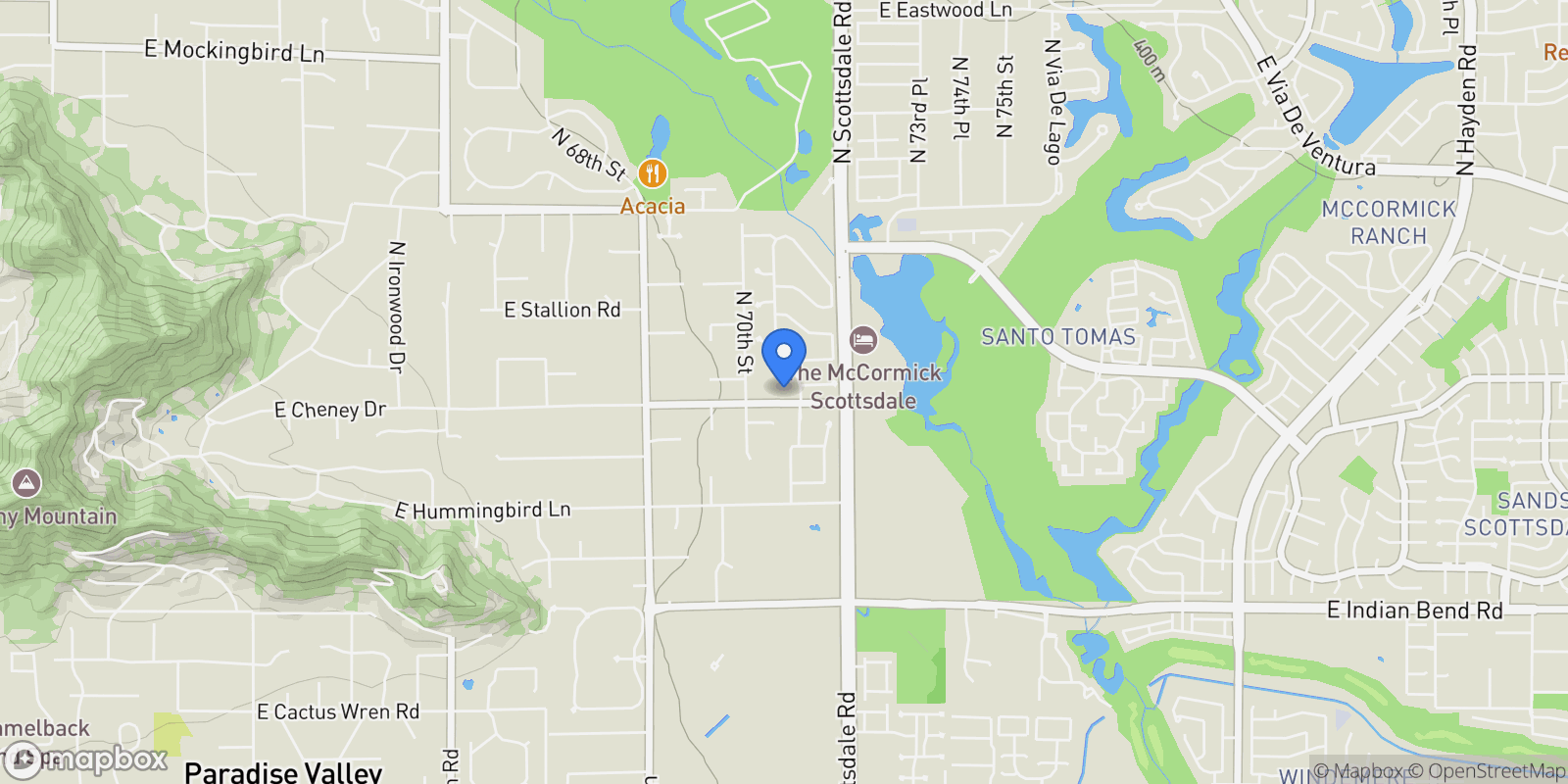Map showing 7044 E Cheney Drive , Paradise Valley, AZ 85253, Paradise Valley, Arizona, United States.
