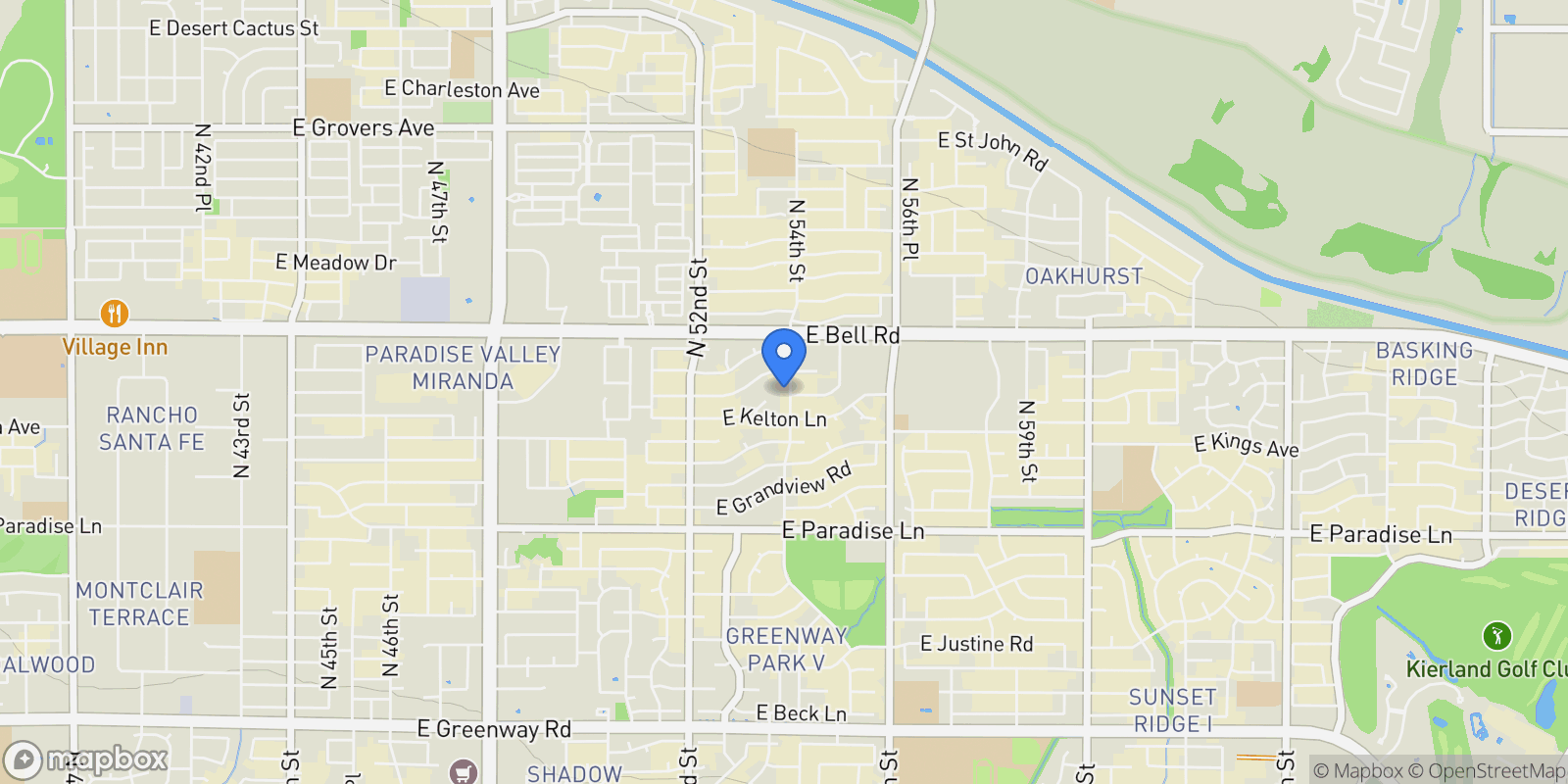 Map showing 16640 N 54TH ST , Scottsdale, AZ 85254, Scottsdale, Arizona, United States.
