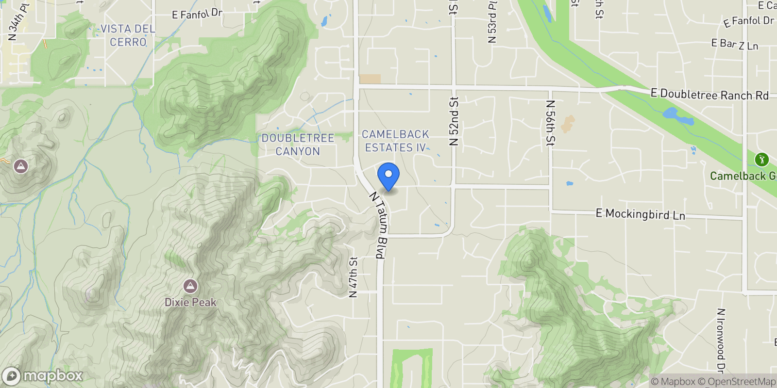 Map showing 8329 N Ridgeview Drive , Paradise Valley, AZ 85253, Paradise Valley, Arizona, United States.