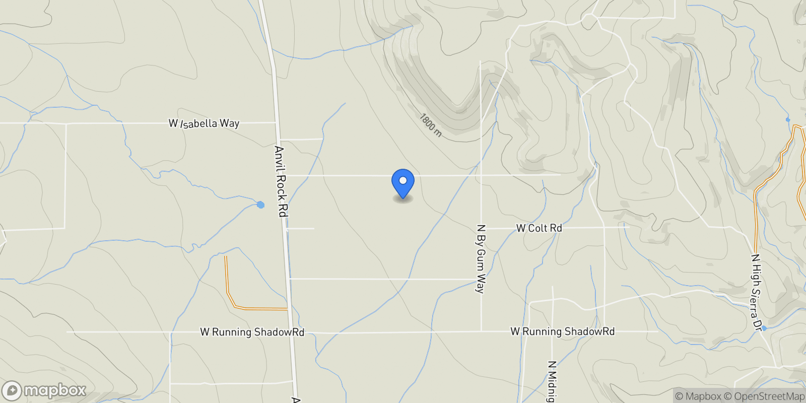 Map showing 33425 W Cowboy Clint Way , Seligman, AZ 86337, Seligman, Arizona, United States.