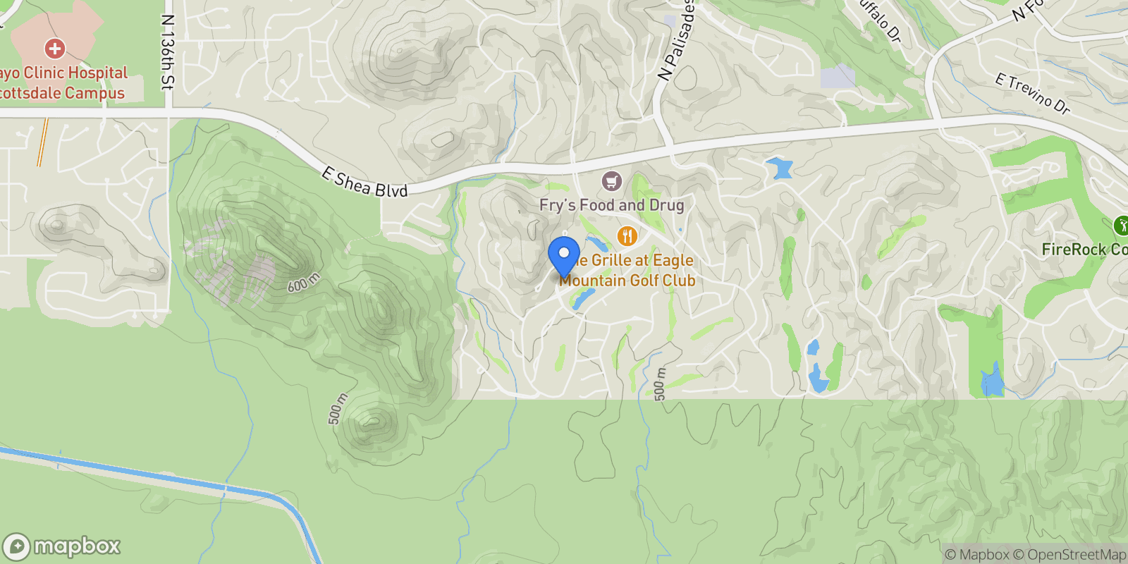 Map showing 9631 N Jagged Circle , Fountain Hills, AZ 85268, Fountain Hills, Arizona, United States.
