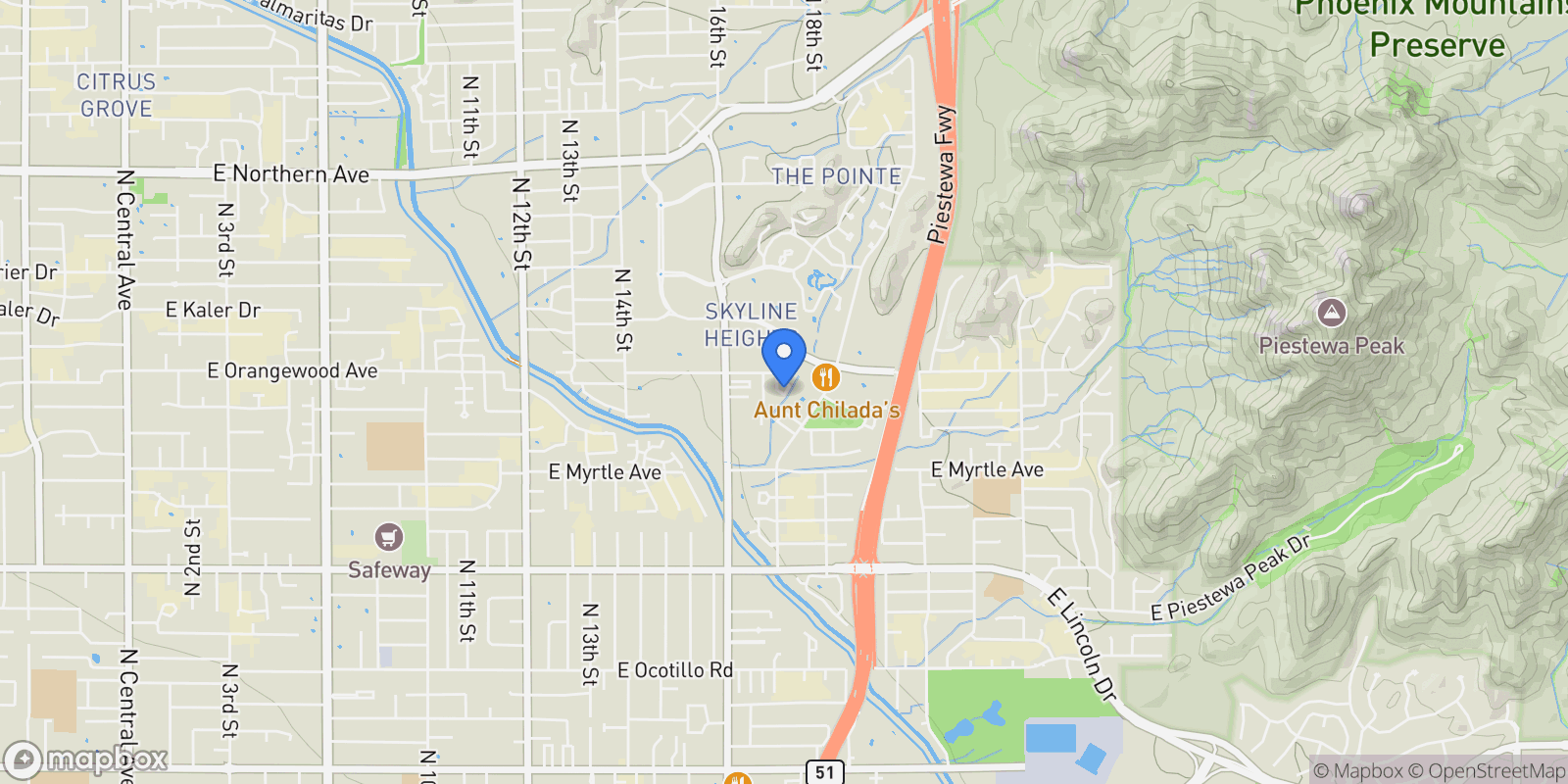 Map showing 1717 E Morten Avenue , Phoenix, AZ 85020, Phoenix, Arizona, United States.