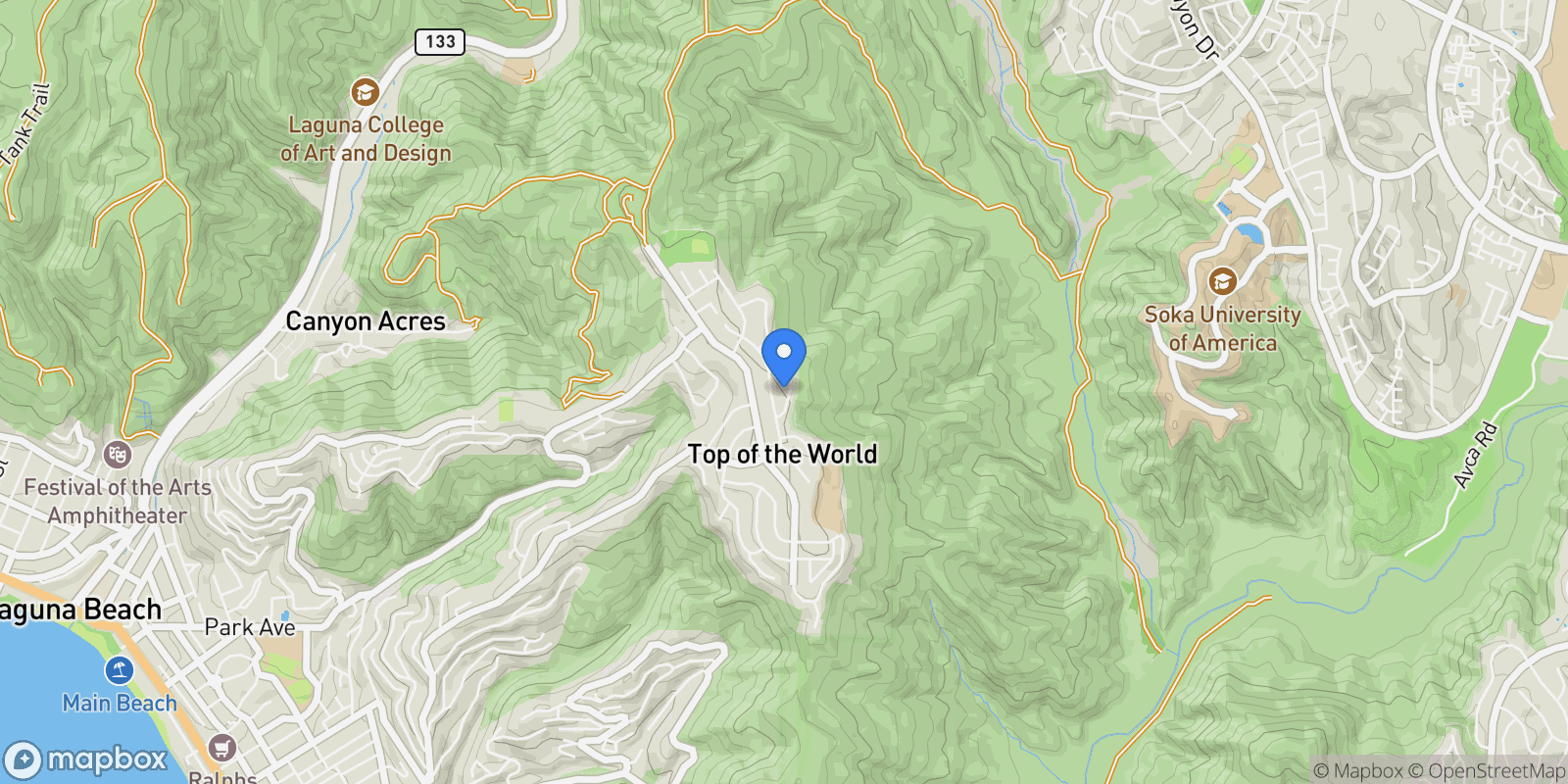 Map showing 3053 Nestall Road , Laguna Beach, CA 92651, Laguna Beach, California, United States.