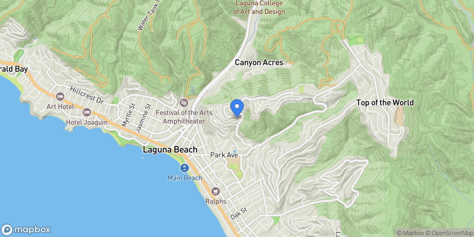 Map showing 1214 Anacapa Way , Laguna Beach, CA 92651, Laguna Beach, California, United States.