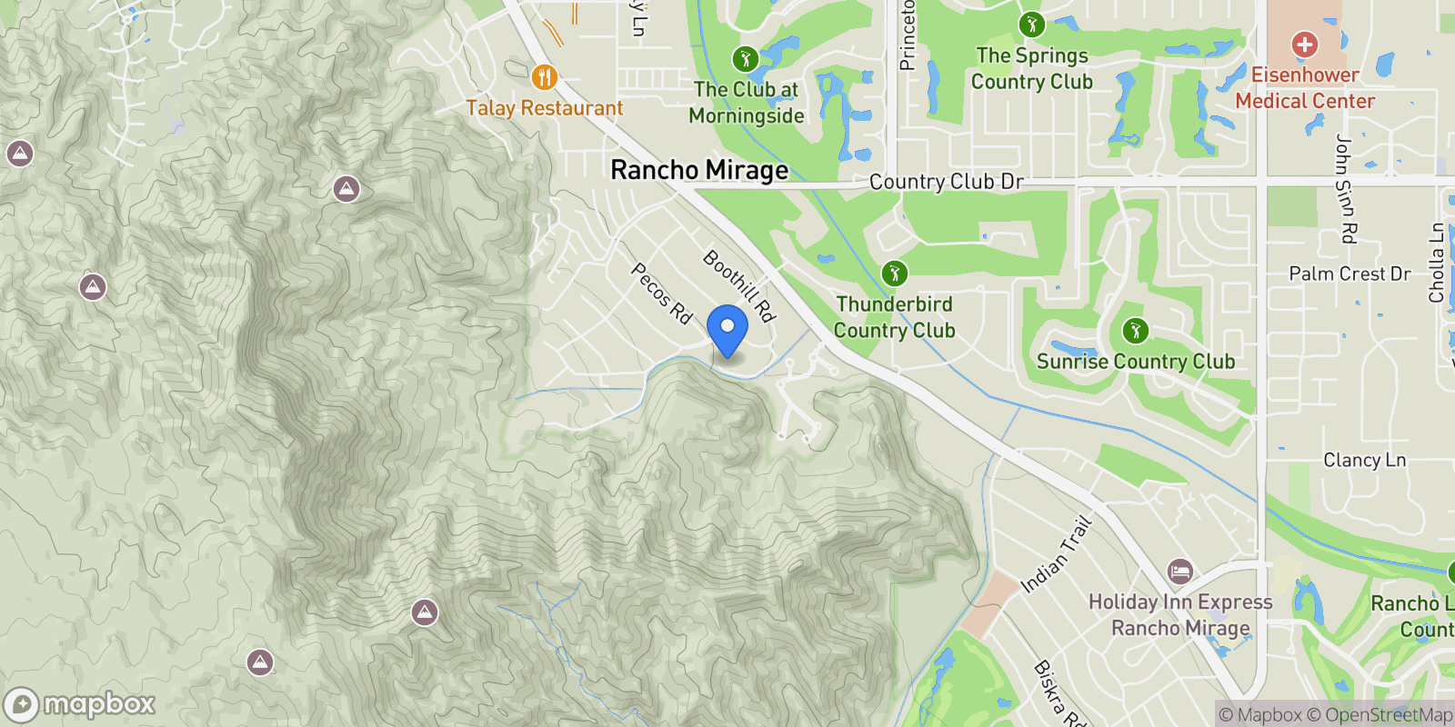 Map showing 70663 Oroville Circle , Rancho Mirage, CA 92270, Rancho Mirage, California, United States.
