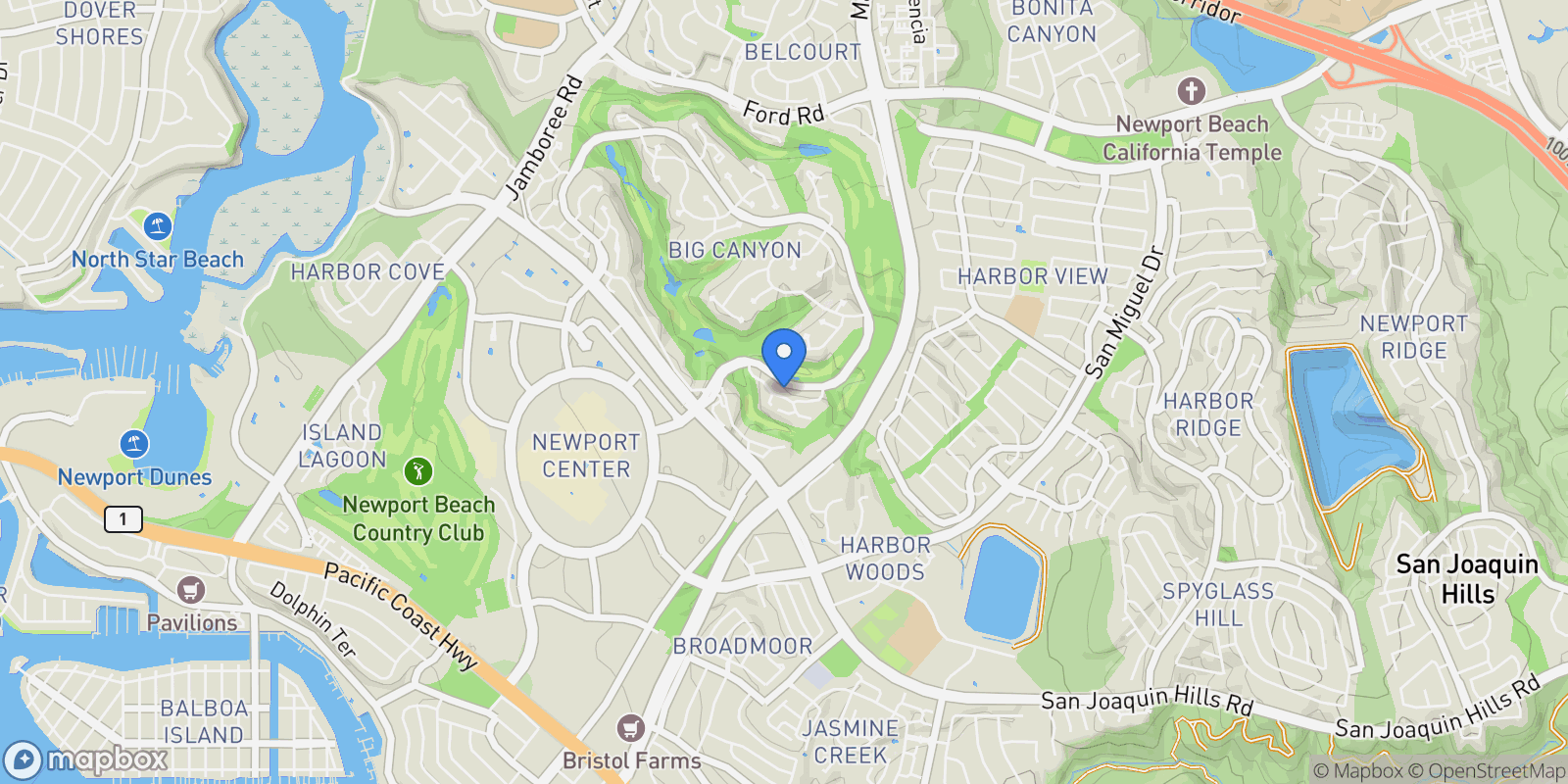 Map showing 18 Rue Grand Vallee , Newport Beach, CA 92660, Newport Beach, California, United States.