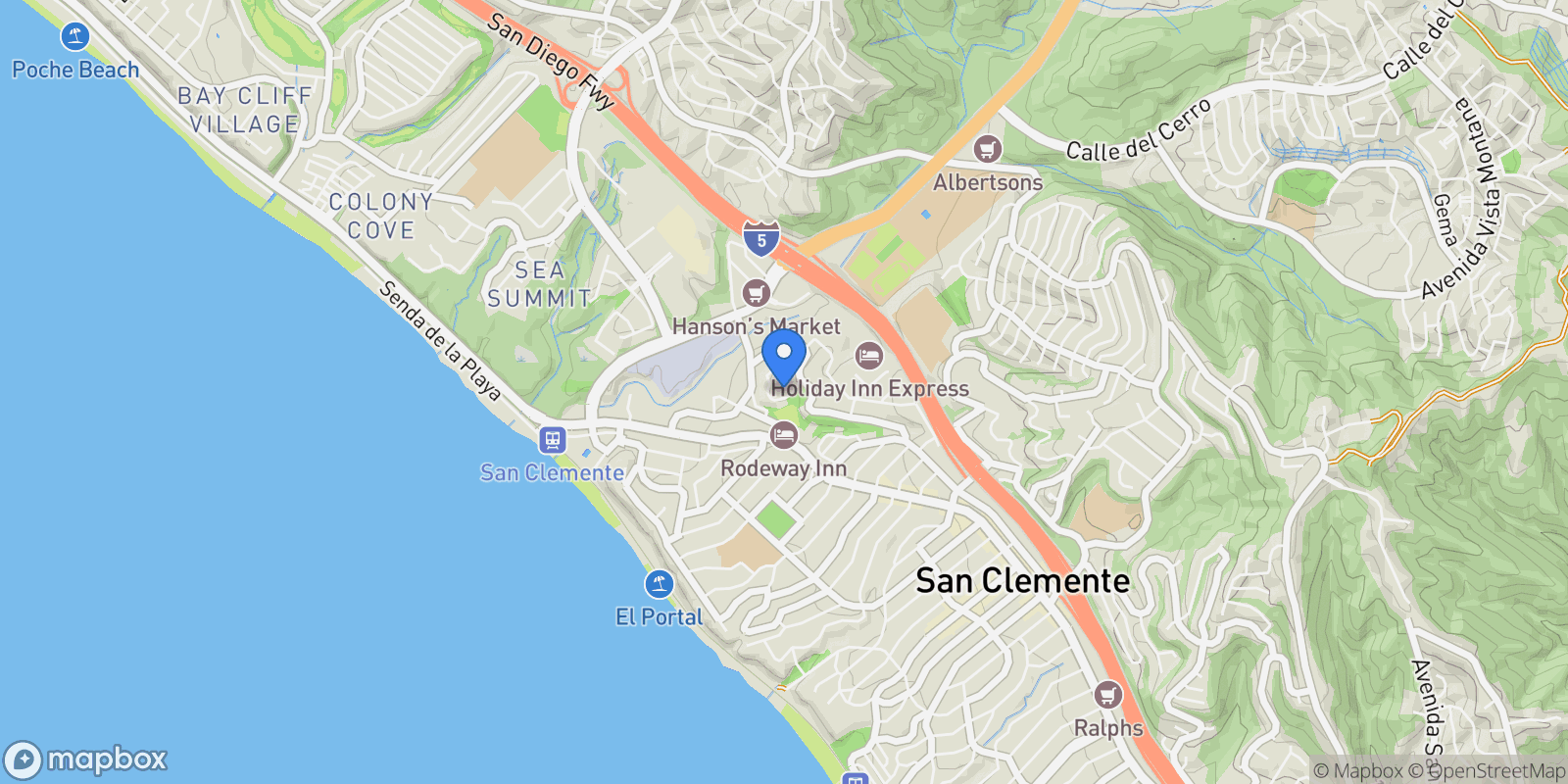 Map showing 163 Calle Redondel , San Clemente, CA 92672, San Clemente, California, United States.