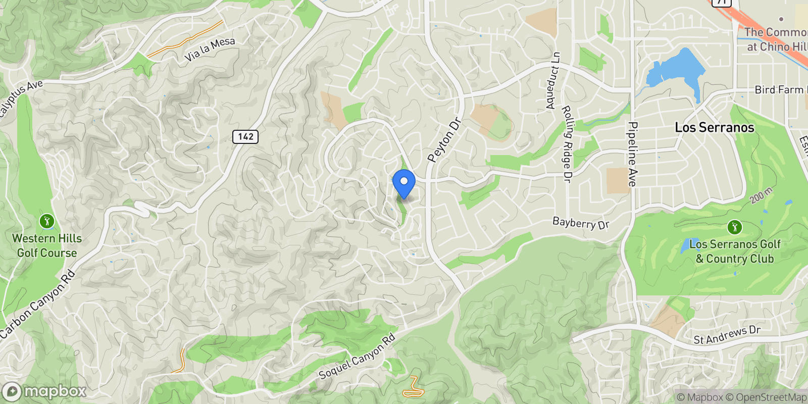 Map showing 15740 Willow Run Drive , Chino Hills, CA 91709, Chino Hills, California, United States.