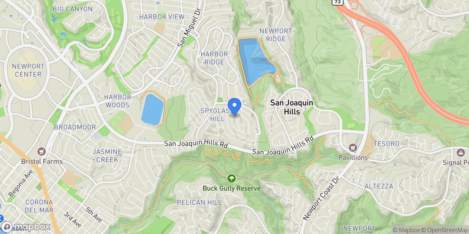 Map showing 17 Muir Beach Circle , Newport Beach, CA 92625, Newport Beach, California, United States.