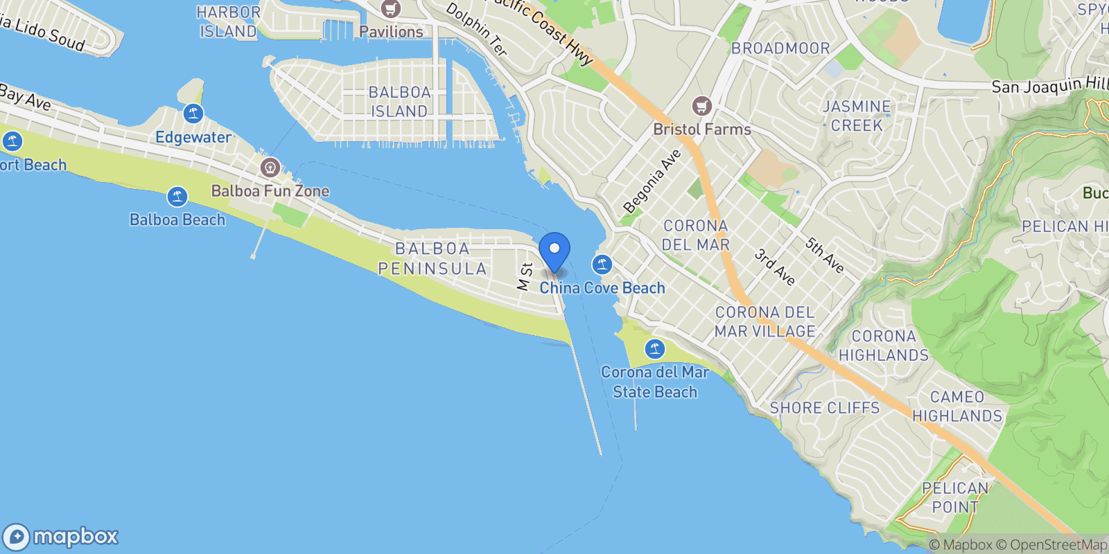 Map showing 2238 Channel Road , Newport Beach, CA 92661, Newport Beach, California, United States.
