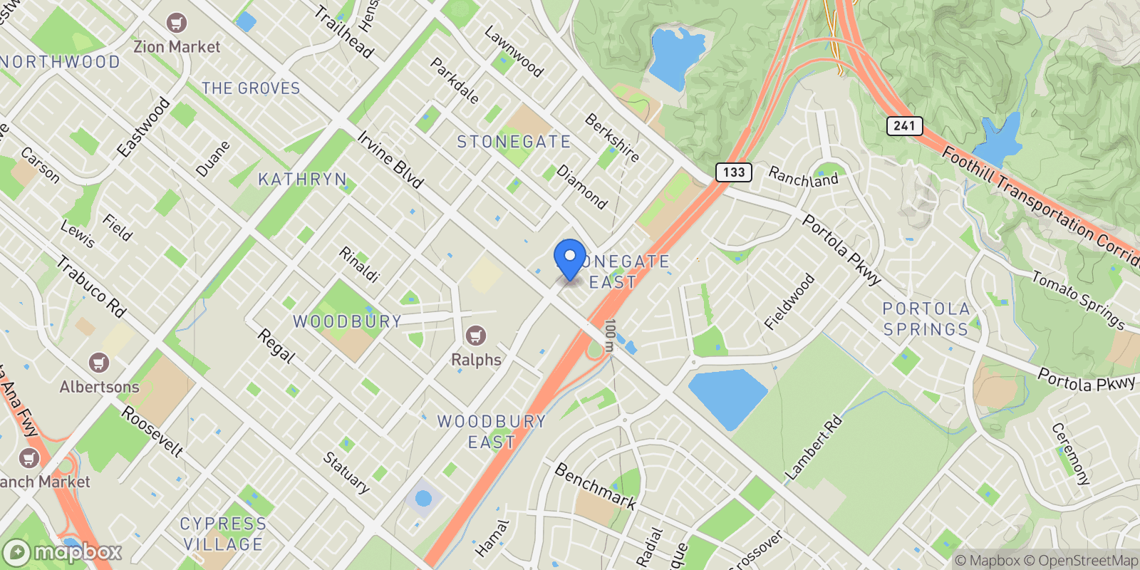 Map showing 21 Deergrass , Irvine, CA 92618, Irvine, California, United States.