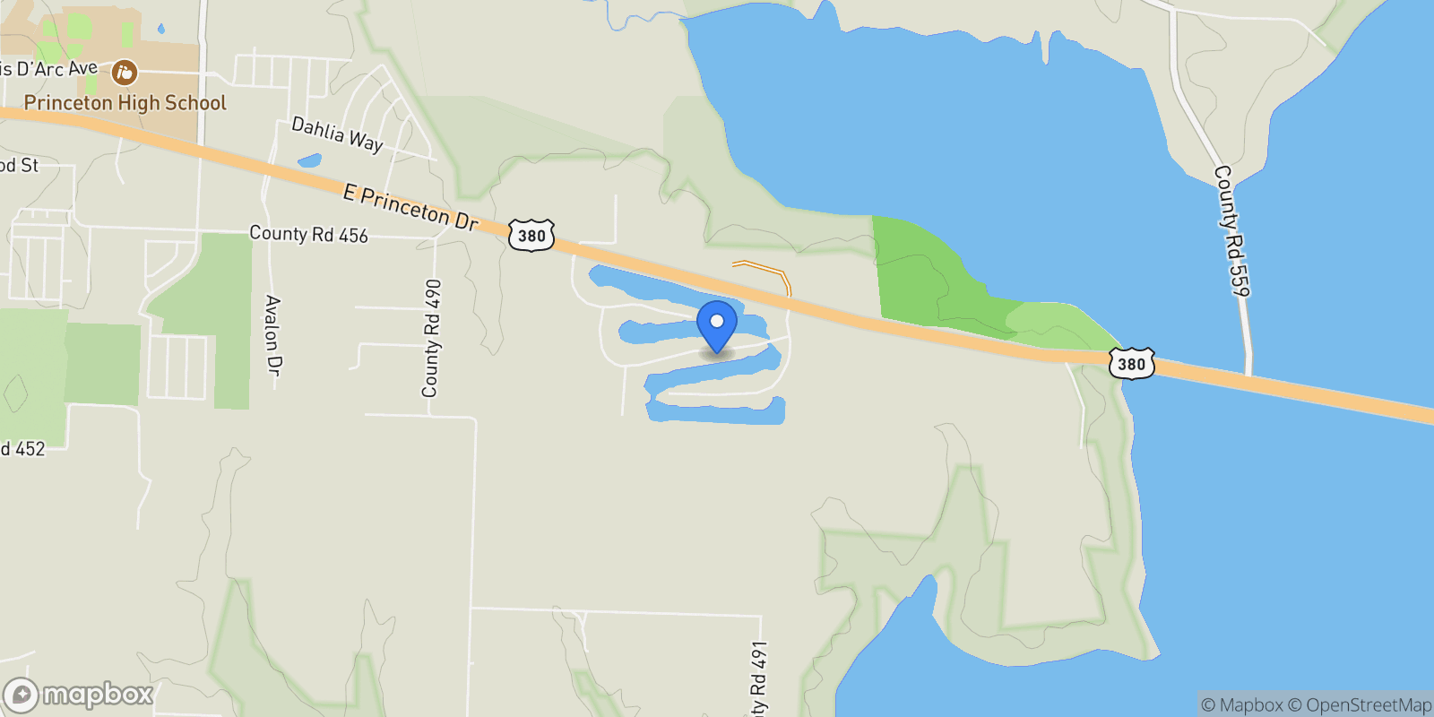 Map showing 424 Red Buoy Cove , Princeton, TX 75407, Princeton, Texas, United States.
