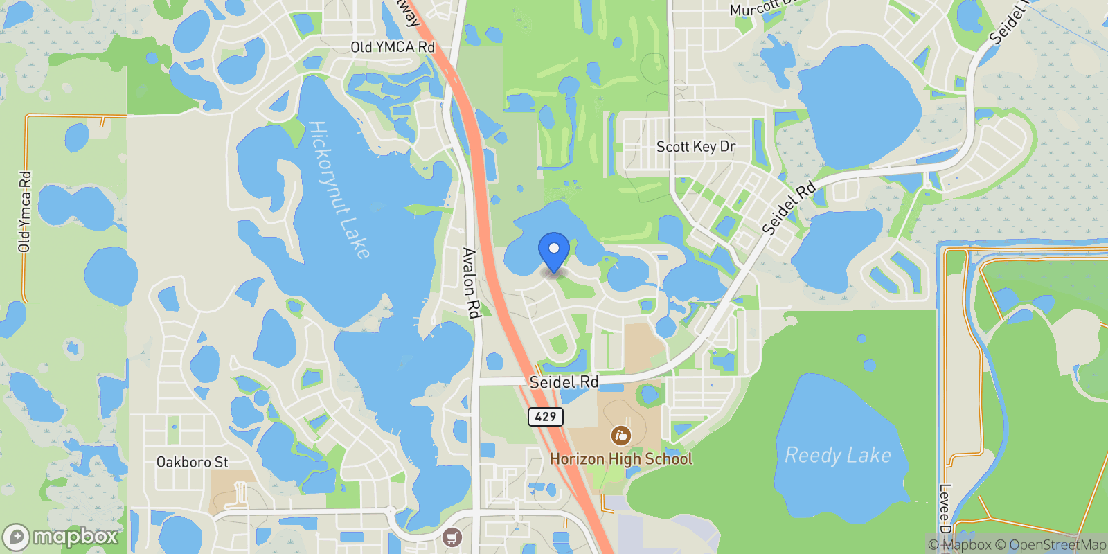 Map showing 15680 PANTHER LAKE DRIVE, WINTER GARDEN, FL 34787, Winter Garden, Florida, United States.