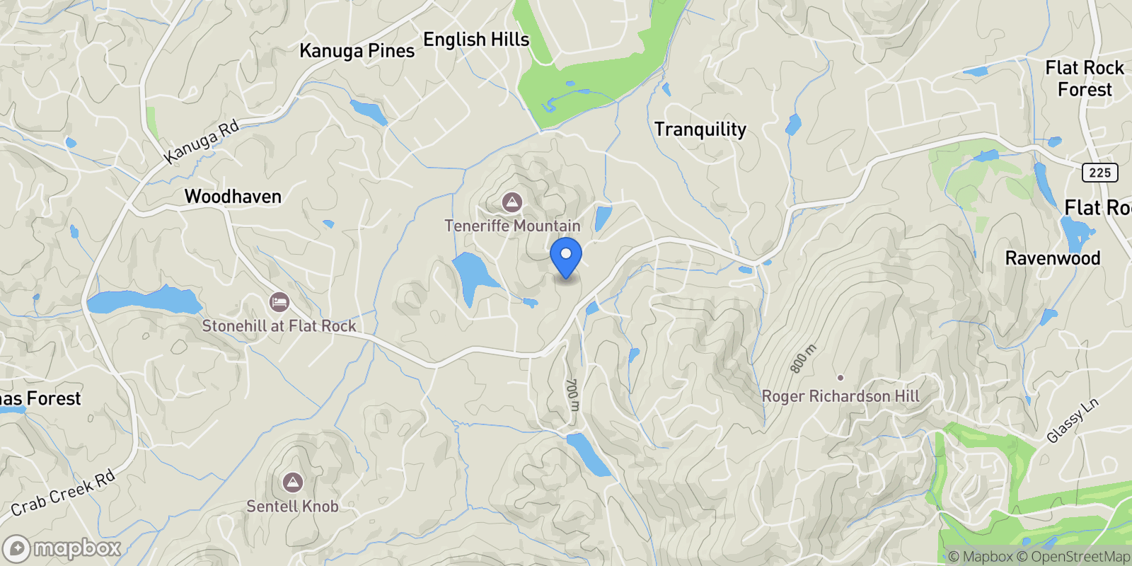 Map showing 2531 Little River Road, Hendersonville, NC 28739, Laurel Park, North Carolina, United States.