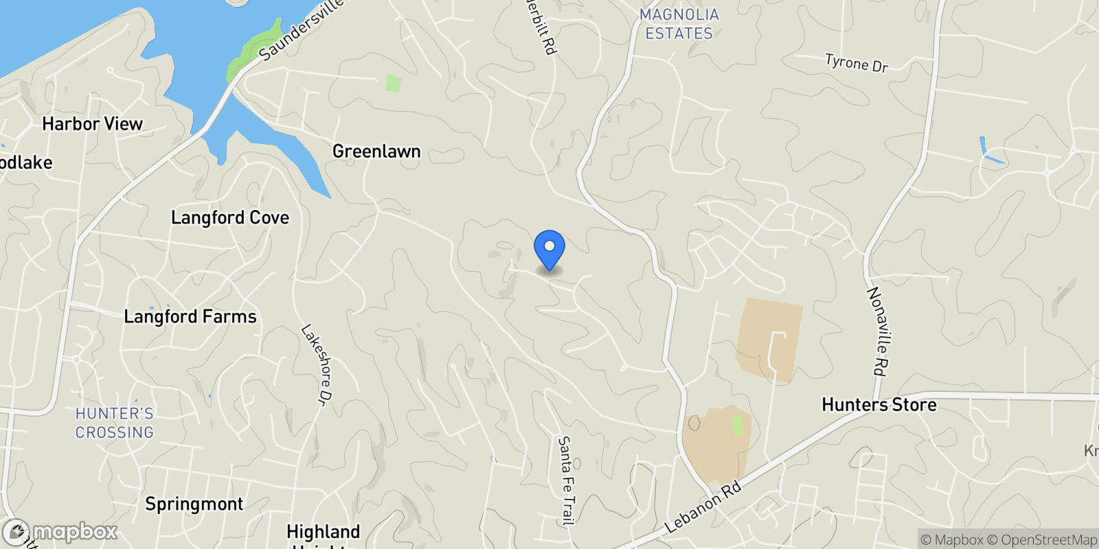 Map showing 808 Saddle Ridge Dr, Mount Juliet, TN 37122, Mt. Juliet, Tennessee, United States.