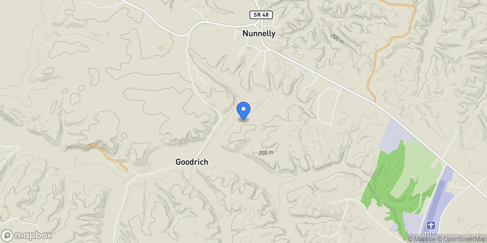 Map showing 0 Goodrich Rd, Nunnelly, TN 37137, Nunnelly, Tennessee, United States.