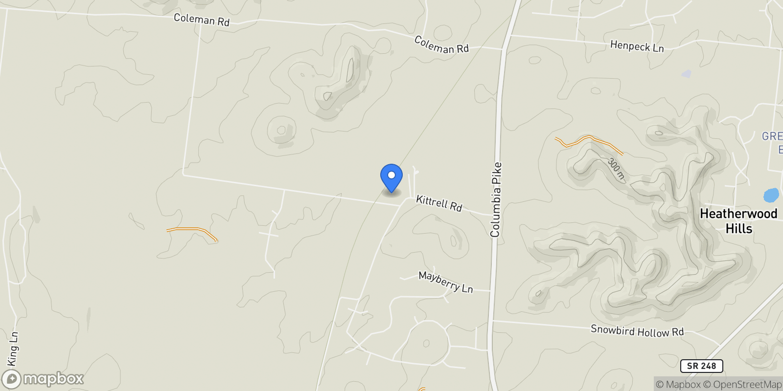 Map showing 1446 Kittrell Rd, Franklin, TN 37064, Franklin, Tennessee, United States.