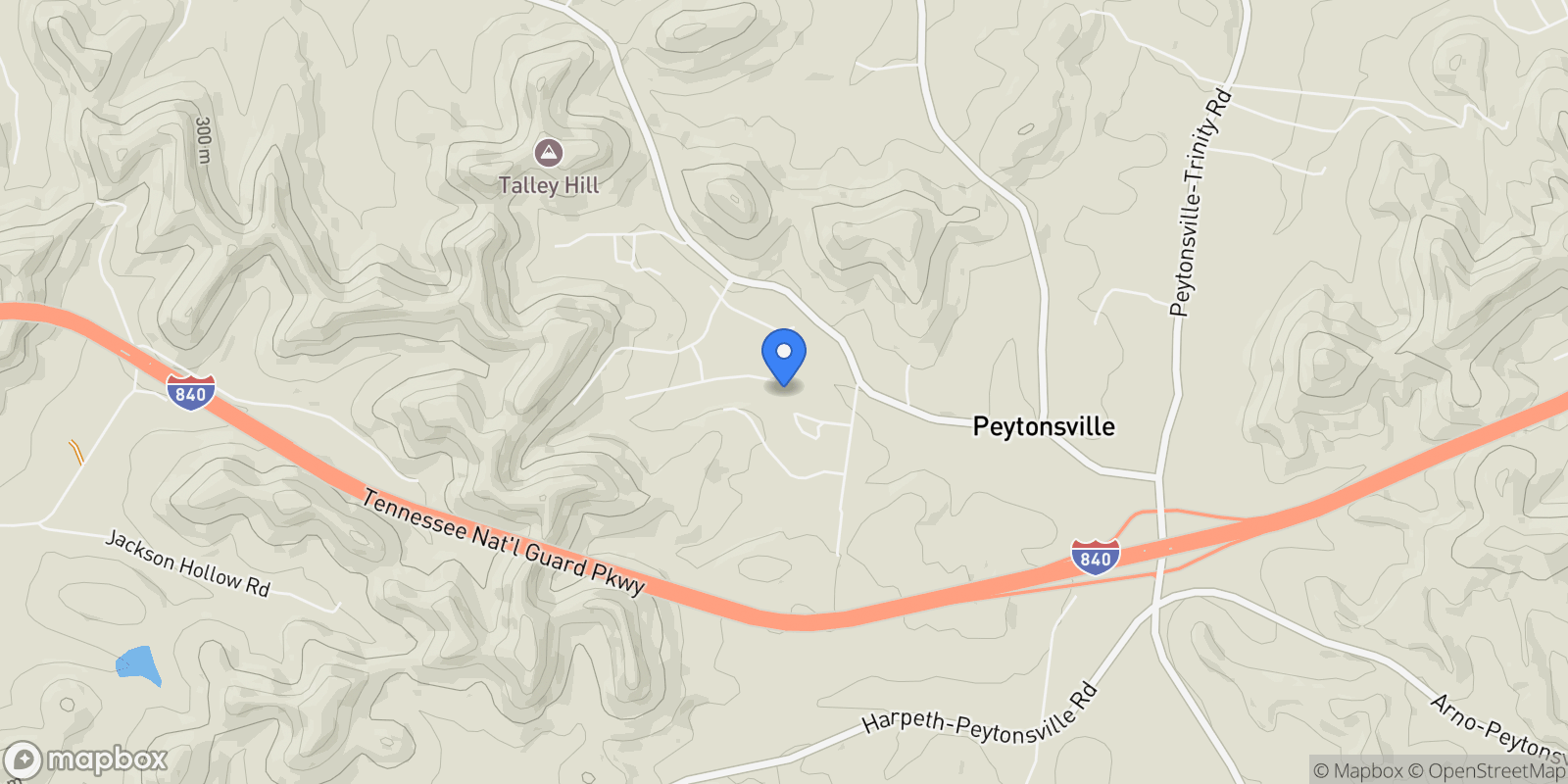 Map showing 5025 Buds Farm Ln, Franklin, TN 37064, Franklin, Tennessee, United States.