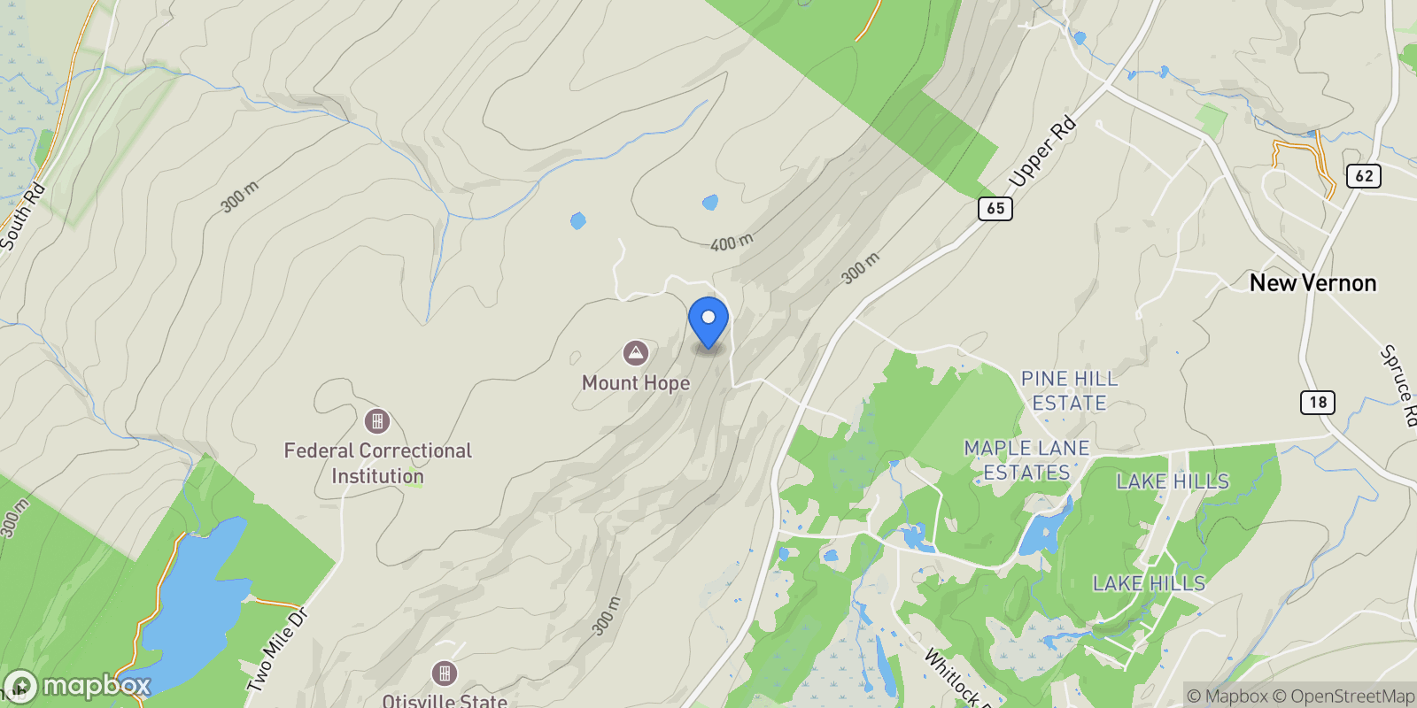 Map showing 83 High Hope Drive, Otisville, NY 10963, Otisville, New York, United States.