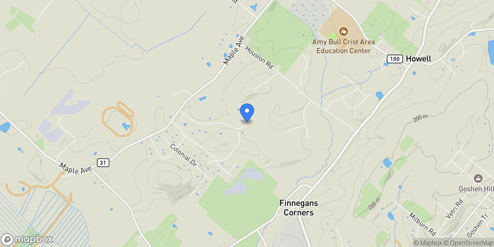 Map showing 42 Breezeway Lane, Goshen, NY 10924, Goshen, New York, United States.