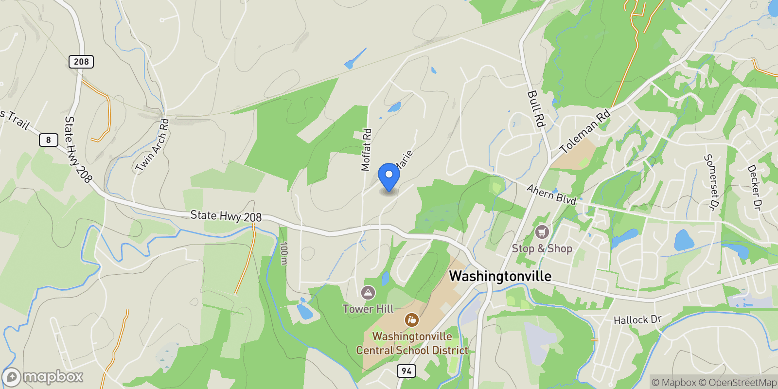 Map showing 7 Josephine Drive, Washingtonville, NY 10992, Washingtonville, New York, United States.