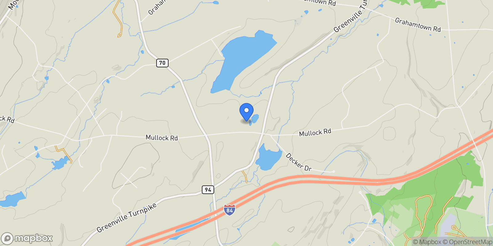 Map showing 346 Mullock Road, Middletown, NY 10940, Middletown, New York, United States.