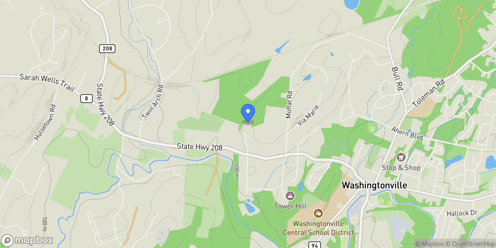 Map showing 10 Fountayne Court, Washingtonville, NY 10992, Washingtonville, New York, United States.