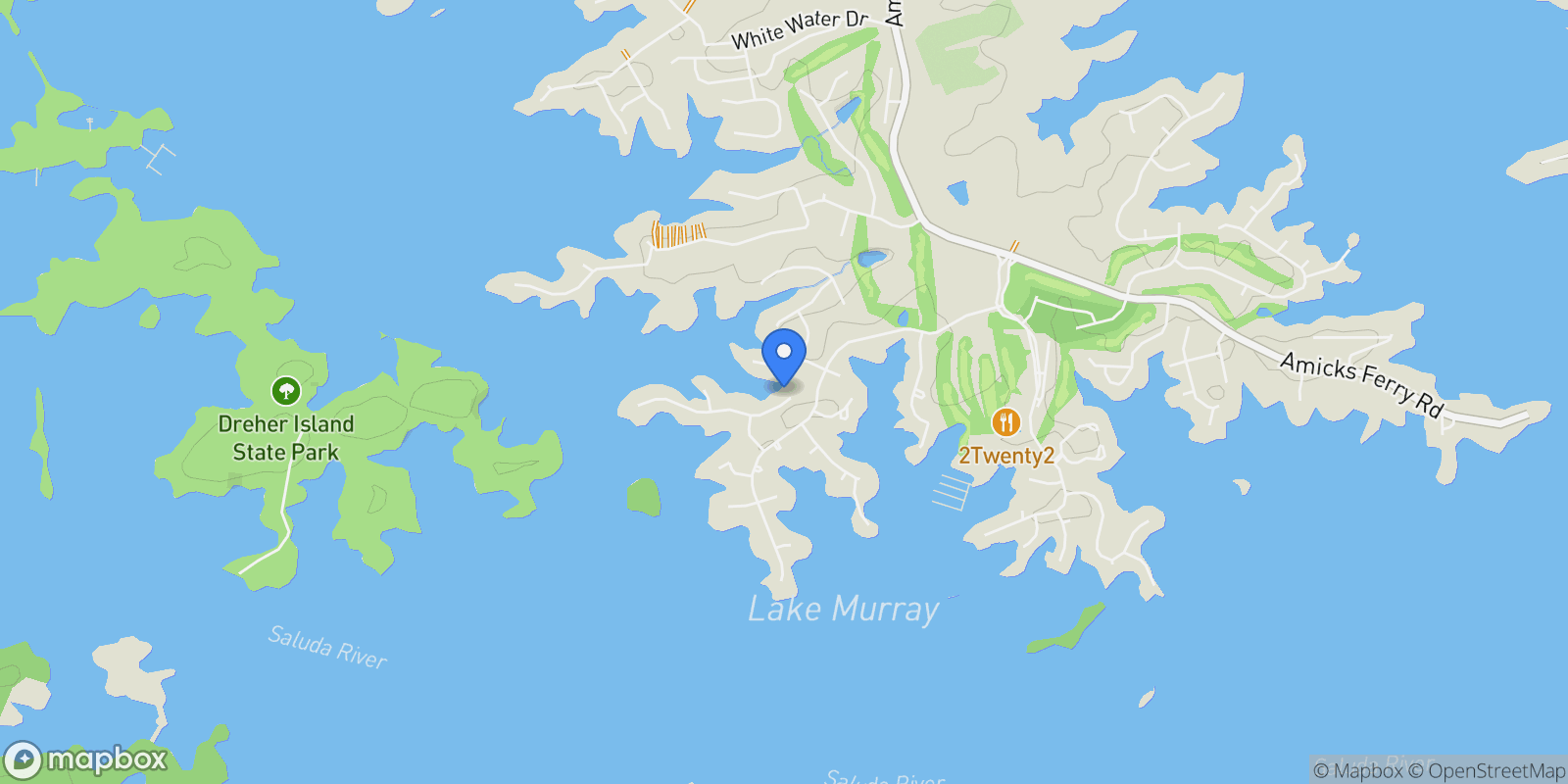 Map showing 808 Island Point Lane, Chapin, SC 29036, Chapin, South Carolina, United States.