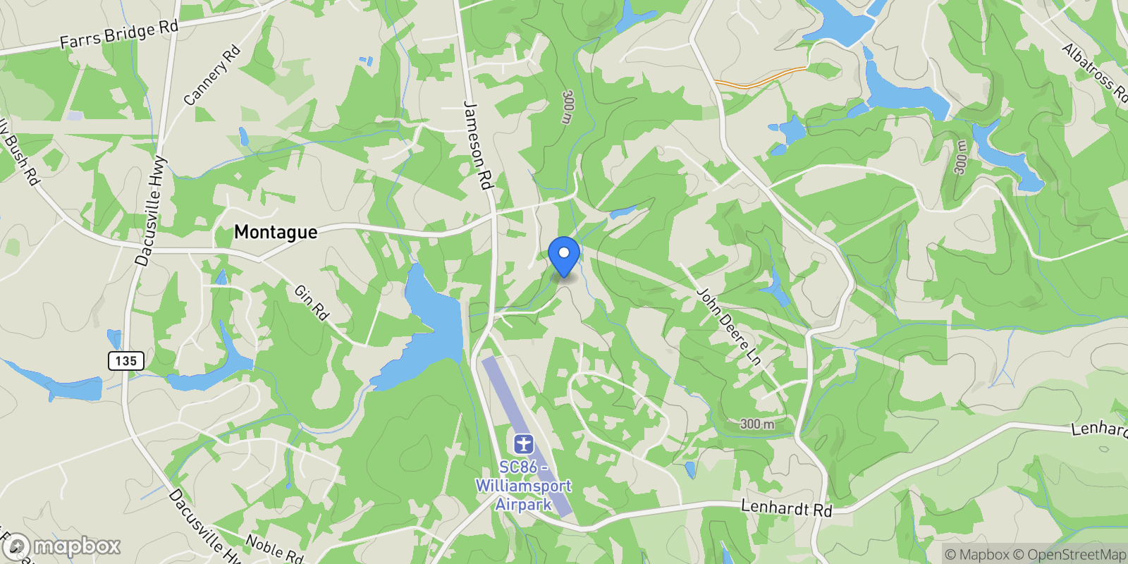 Map showing 159 Burdine Creek Drive, Easley, SC 29640, Easley, South Carolina, United States.