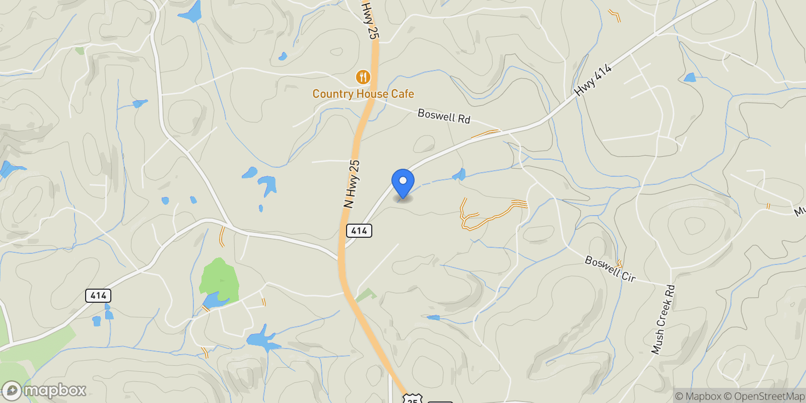Map showing 1436 Highway 414, Travelers Rest, SC 29690, Travelers Rest, South Carolina, United States.