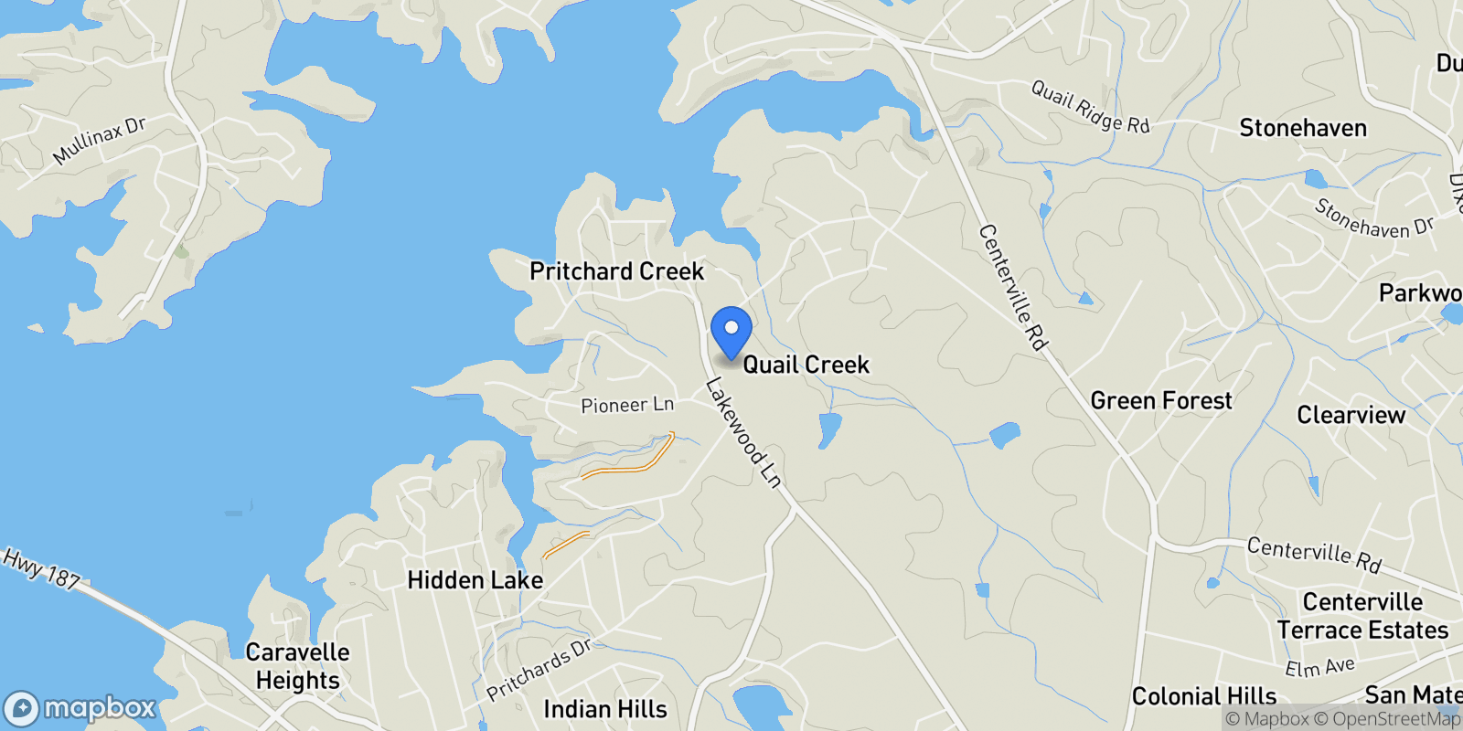 Map showing 1308 Lakewood Lane, Anderson, SC 29625, Anderson, South Carolina, United States.