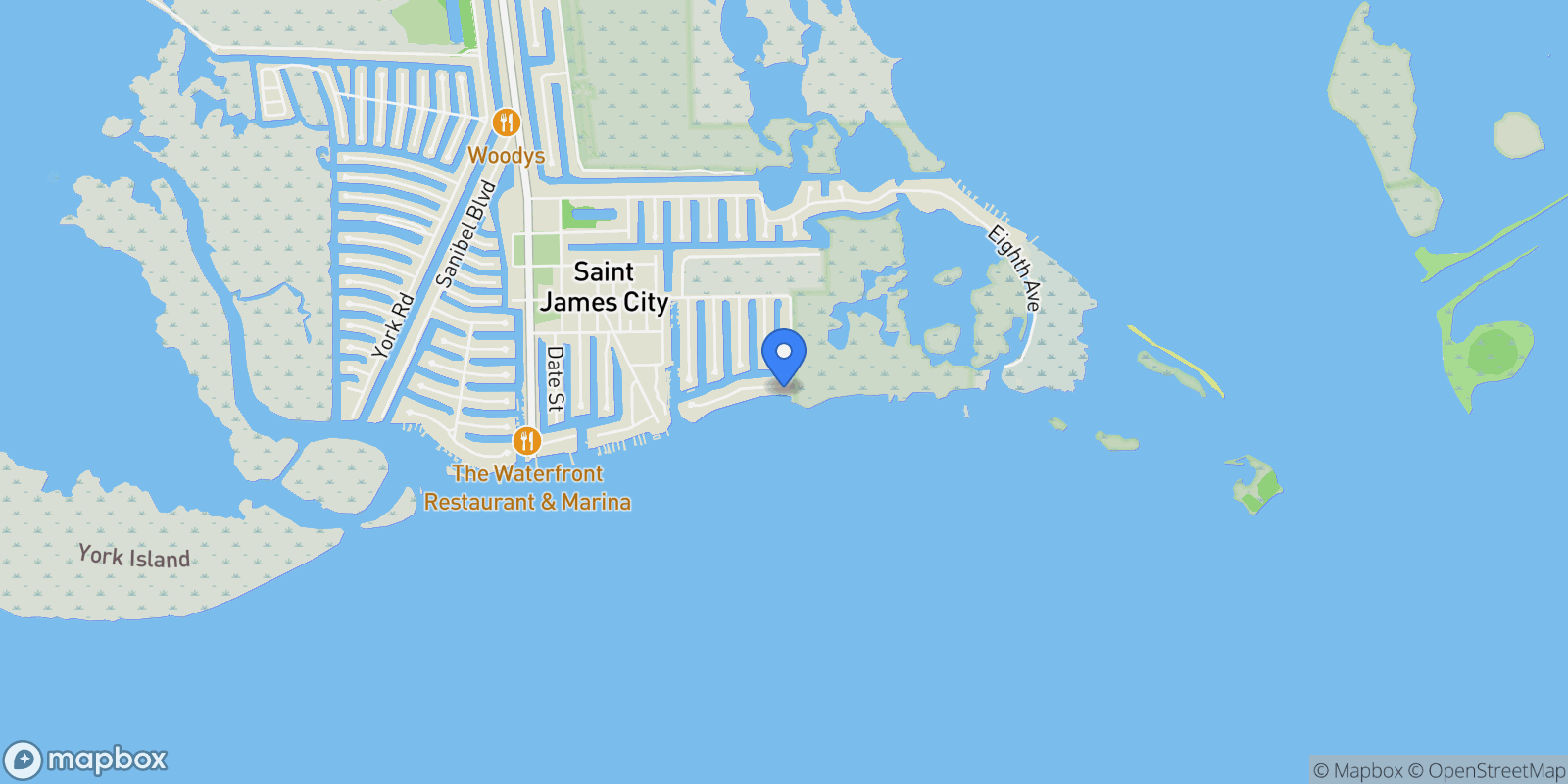Map showing 2272 Macadamia Lane, St James City, FL 33956, Saint James City, Florida, United States.