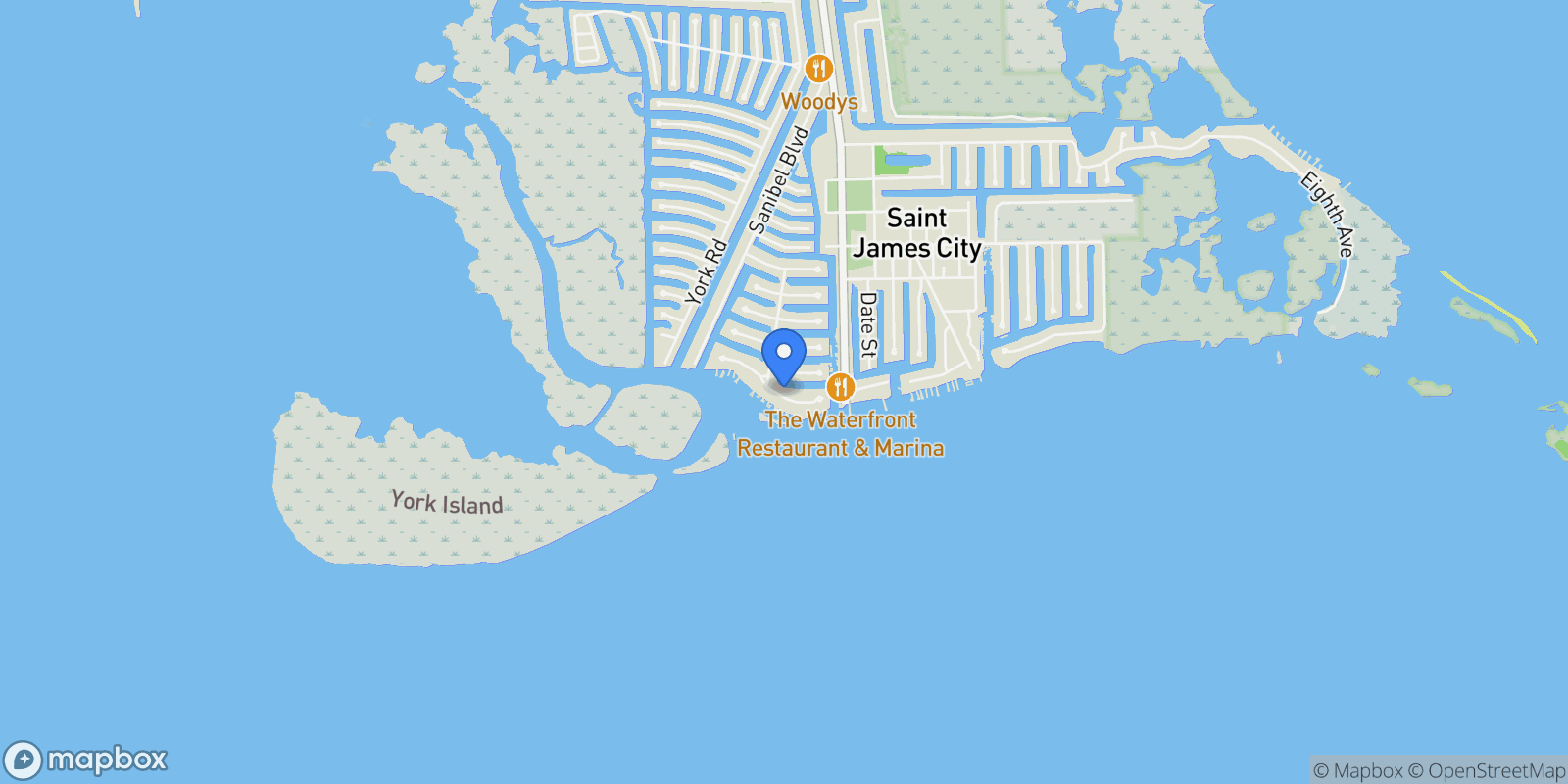 Map showing 3660 San Carlos Drive, St James City, FL 33956, Saint James City, Florida, United States.