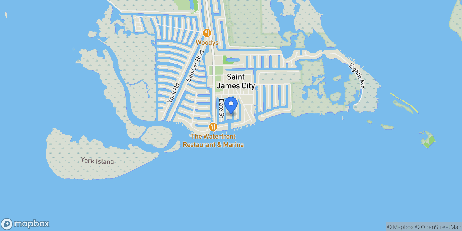 Map showing 2206 Lemon Street, Other, FL 33956, Saint James City, Florida, United States.