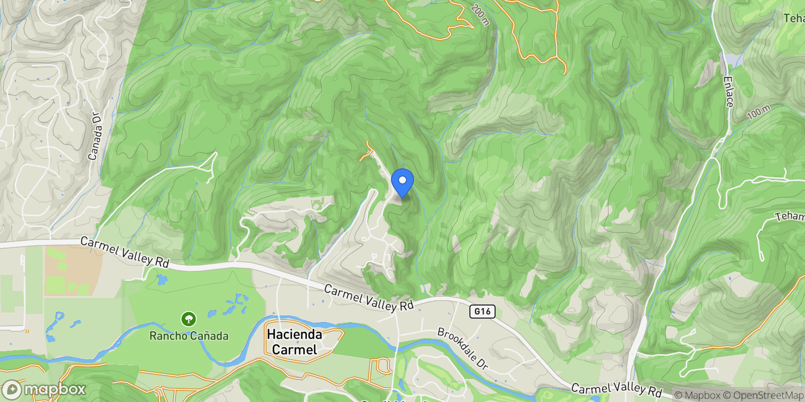 Map showing 254 Del Mesa, Carmel, CA 93923, Carmel-by-the-Sea, California, United States.