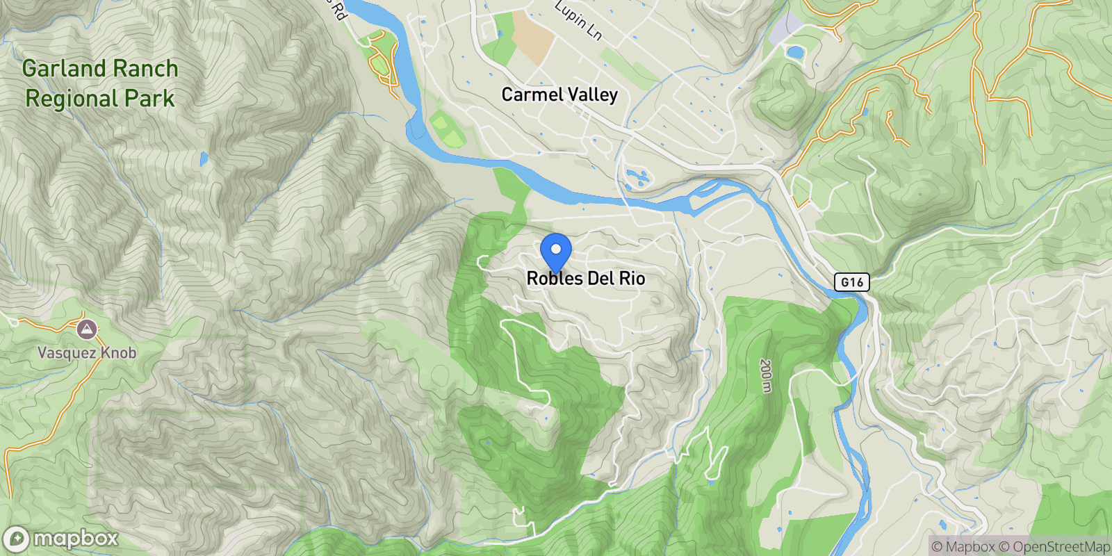 Map showing 146 Calle De La Ventana, Carmel Valley, CA 93924, Carmel Valley, California, United States.