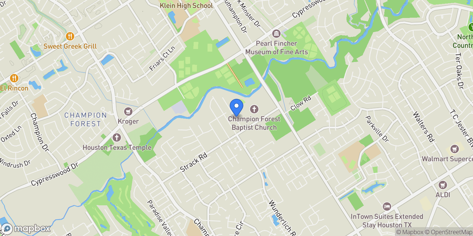 Map showing 15628 Latson Street, Houston, TX 77069, Houston, Texas, United States.