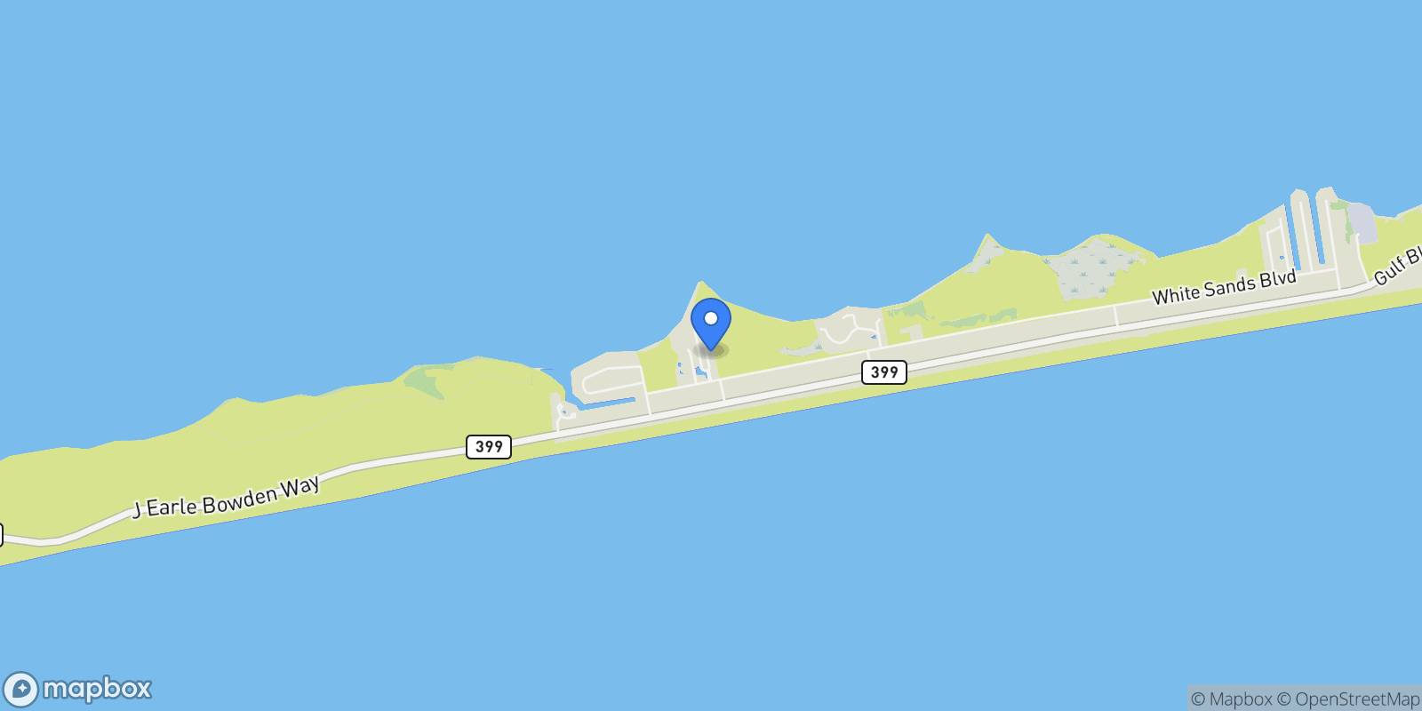 Map showing 1426 Seaside Circle, Navarre, FL 32566, Pensacola Beach, Florida, United States.