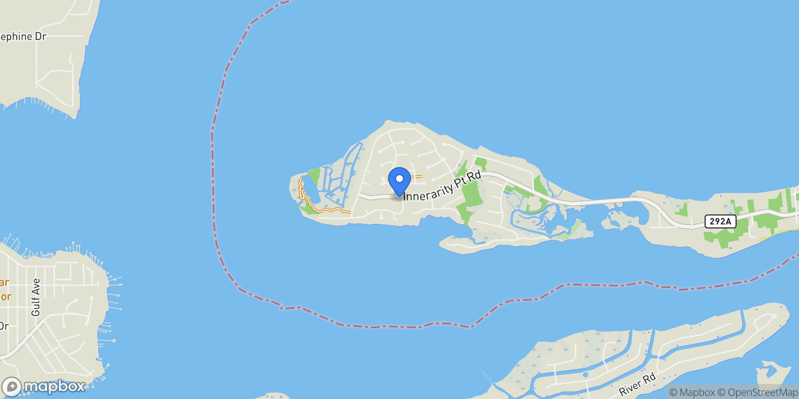 Map showing 5701 Red Cedar Street, Pensacola, FL 32507, Pensacola, Florida, United States.