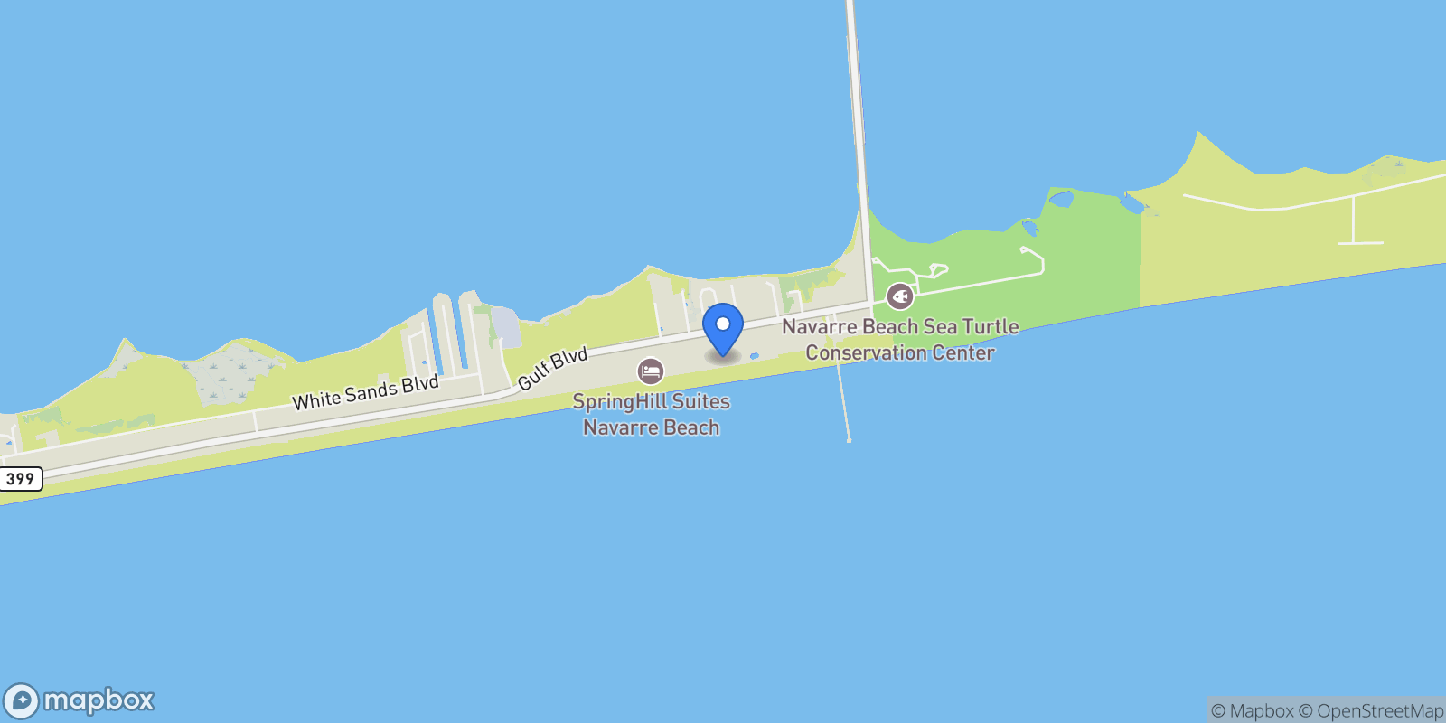 Map showing 8477 Gulf Blvd #202, Navarre, FL 32566, Pensacola Beach, Florida, United States.