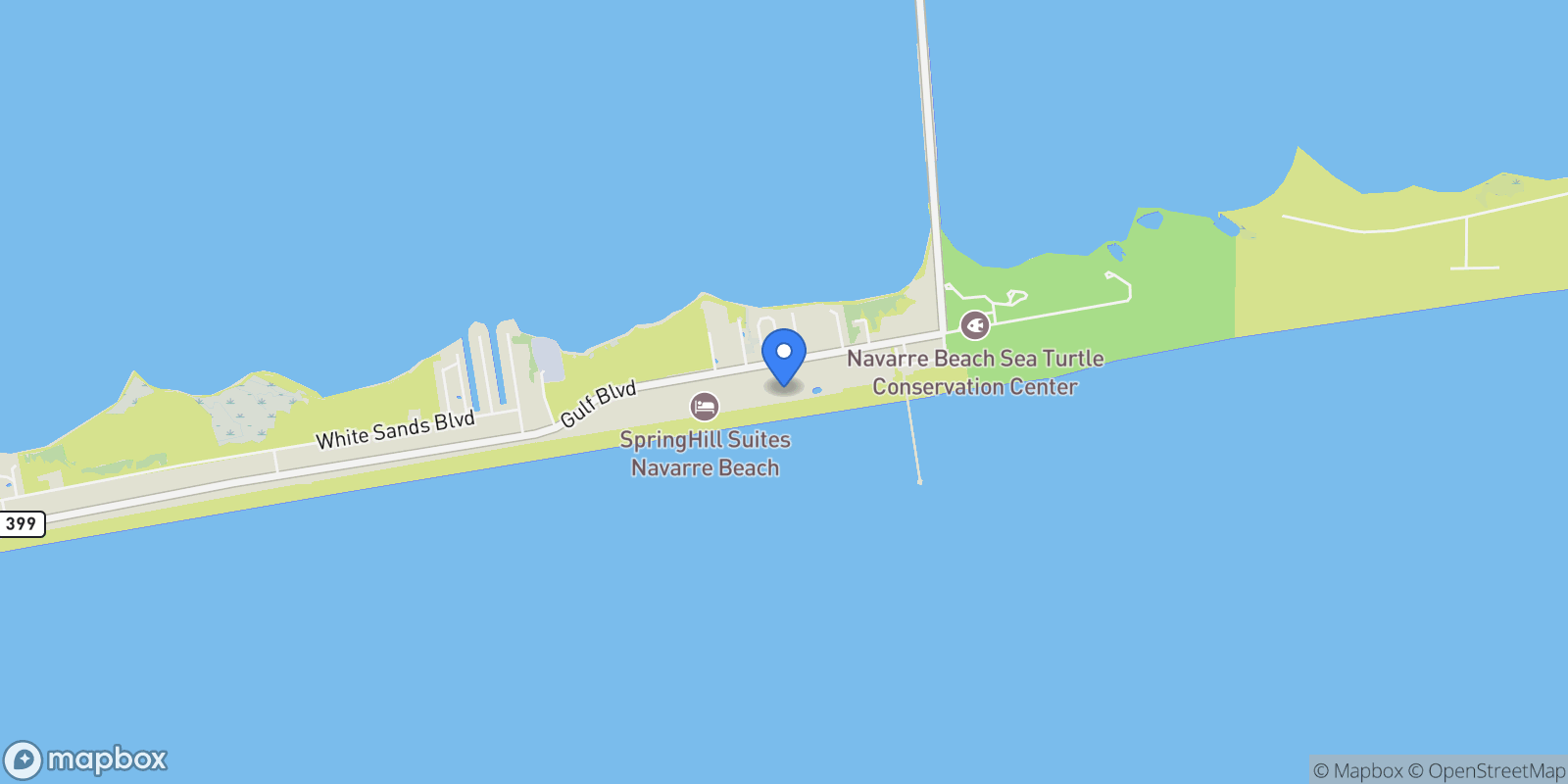 Map showing 8477 Gulf Boulevard #APT 202, Navarre, FL 32566, Pensacola Beach, Florida, United States.