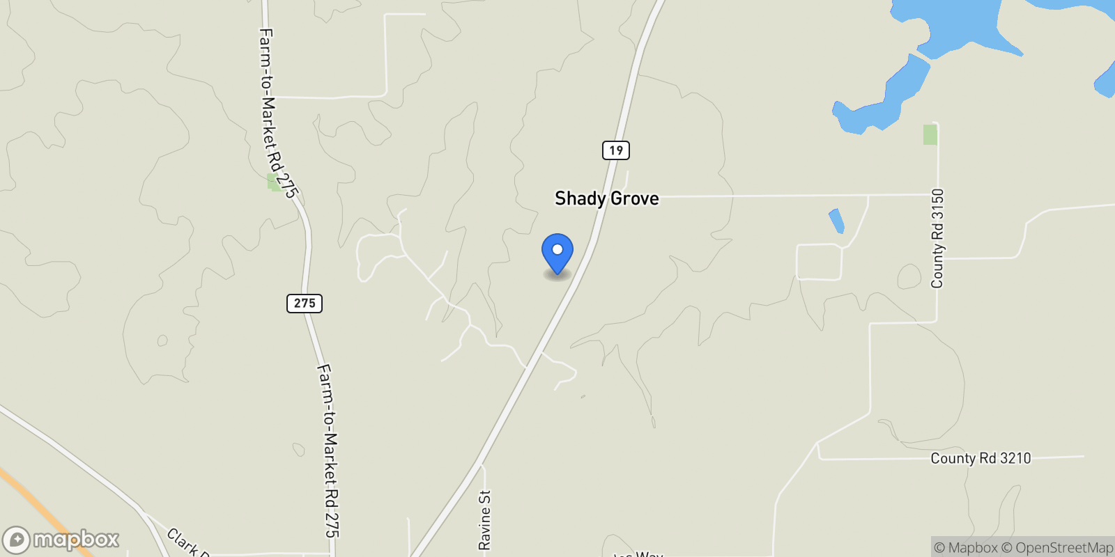 Map showing 1847 N State Highway 19, Emory, Texas, United States.