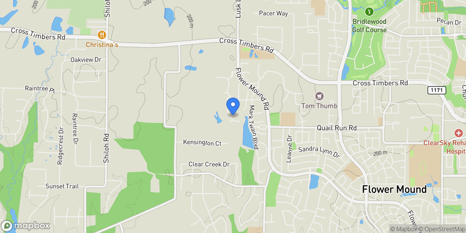 Map showing 3750 Melville Circle, Lewisville, Texas, United States.